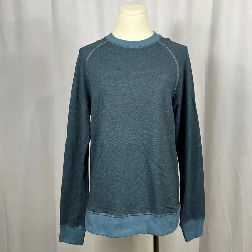 BENSON‎ Whistler French Terry Crewneck in Sapphire Blue.